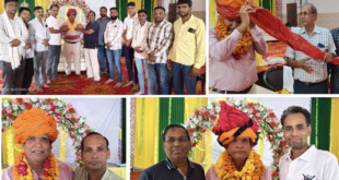 नवनियुक्त जार ब्लॉक अध्यक्ष महेश शर्मा के सम्मान में भव्य सम्मान समारोह का आयोजन